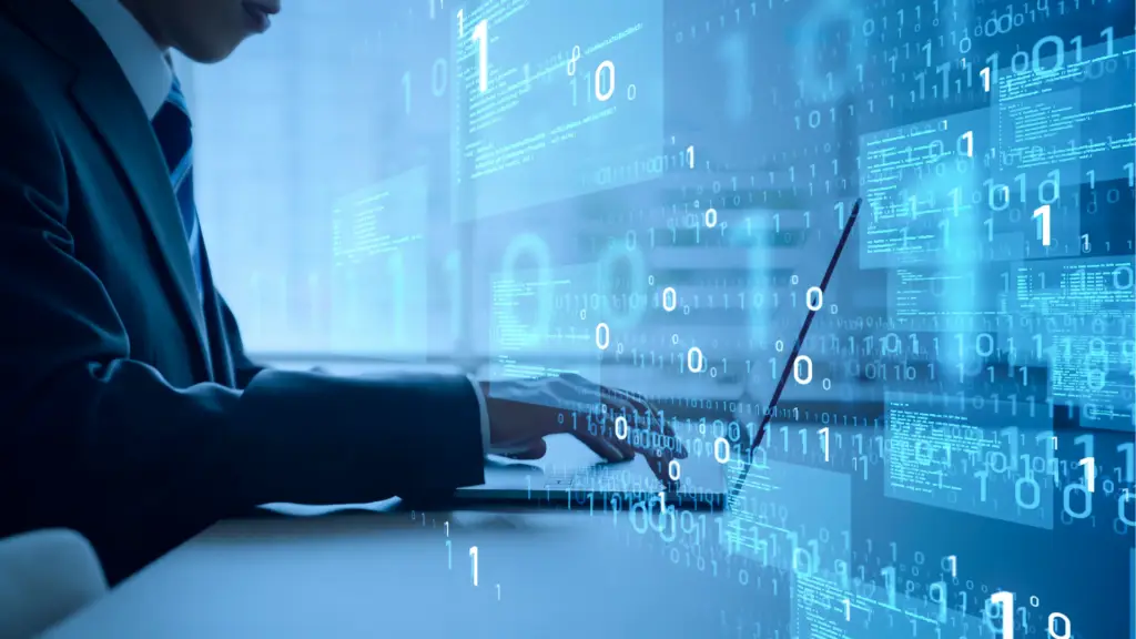 man at computer